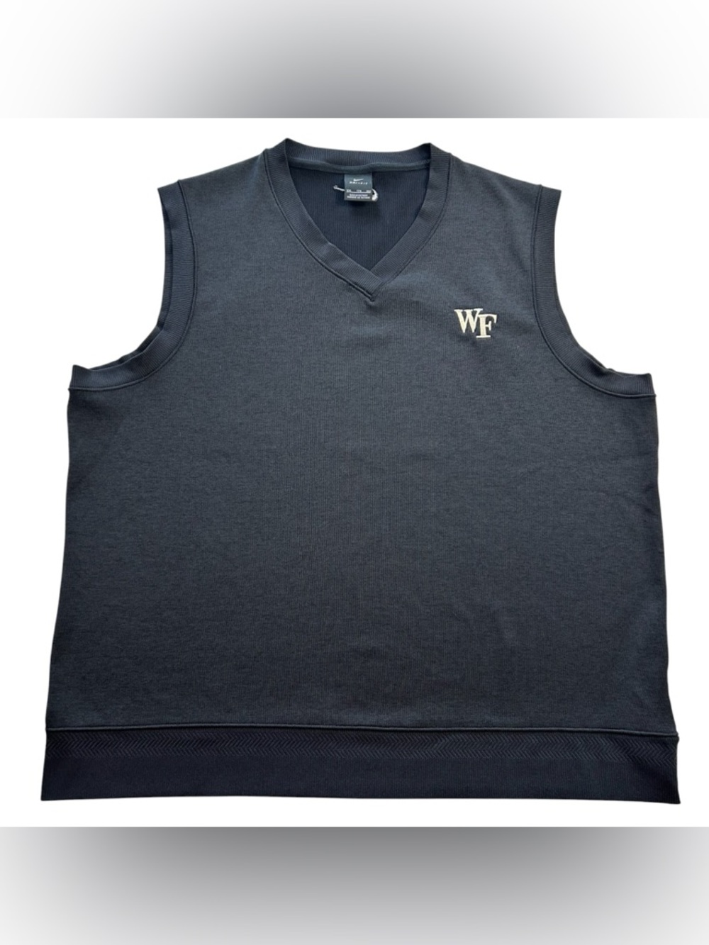 Nike Wake Forest Demon Deacons Dri-FIT Men's Golf Sweater Vest Black size 2XL
